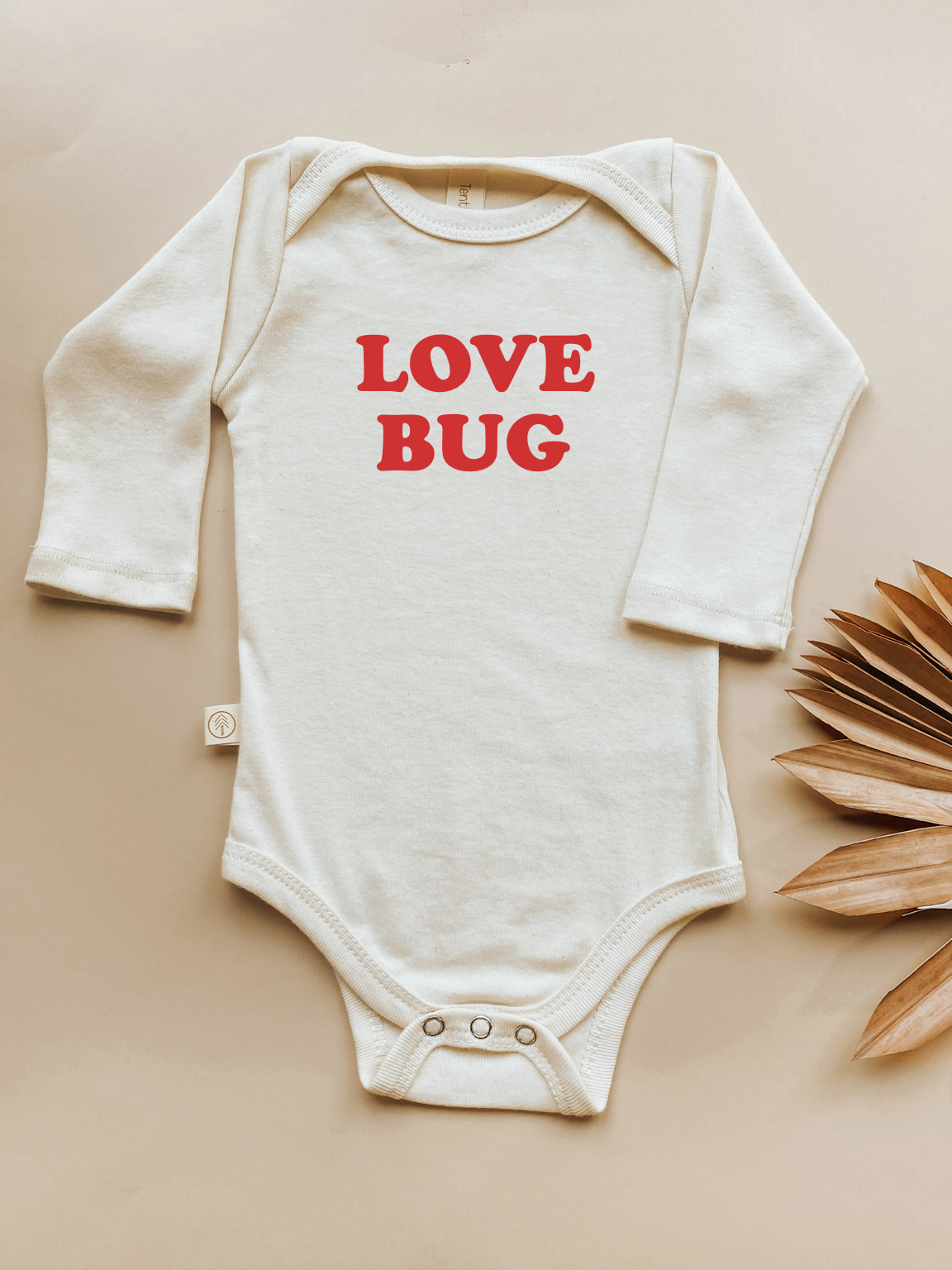 Baby Love Bug Long-Sleeve Organic Cotton Bodysuit