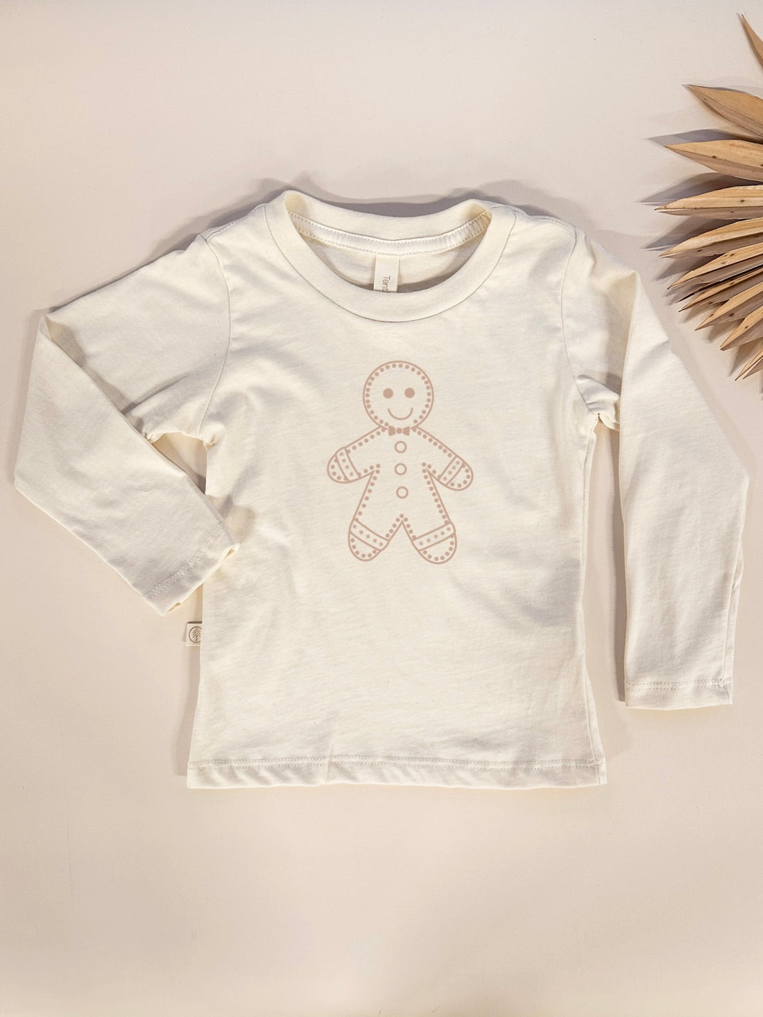 Toddler Gingerbread Graphic Long Sleeve Tee in Organic Cotton