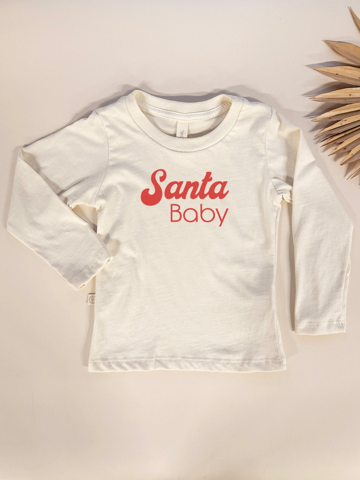 Toddler Santa Baby Graphic Long Sleeve Tee in Organic Cotton