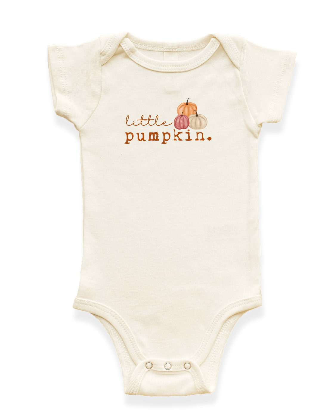 Little Pumpkin Stack Organic Baby Bodysuit