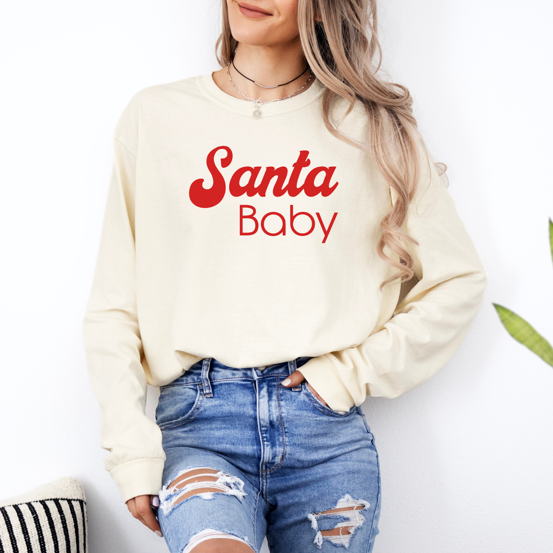 Santa Baby | Adult Long Sleeve T-Shirt