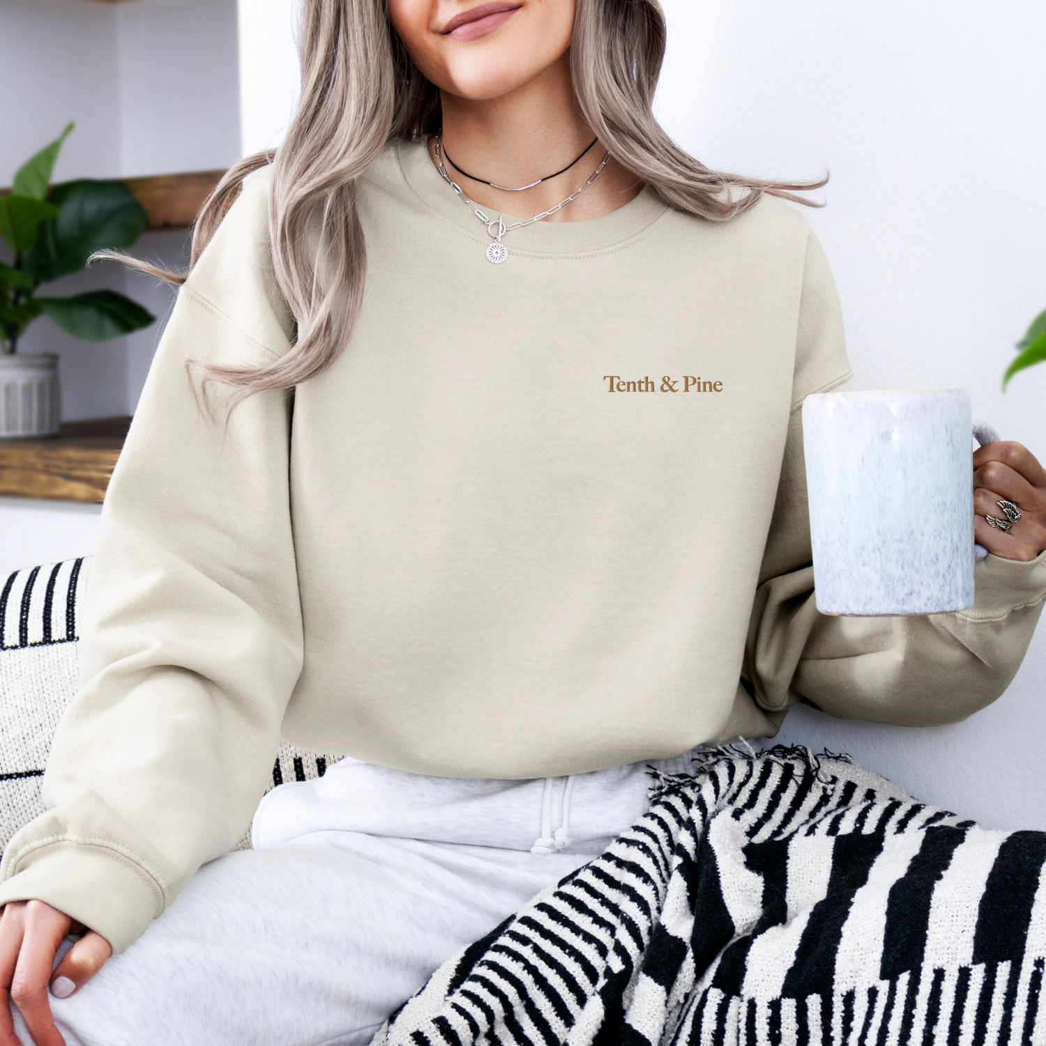 Tenth &amp; Pine Embroidered | Adult Sweatshirt