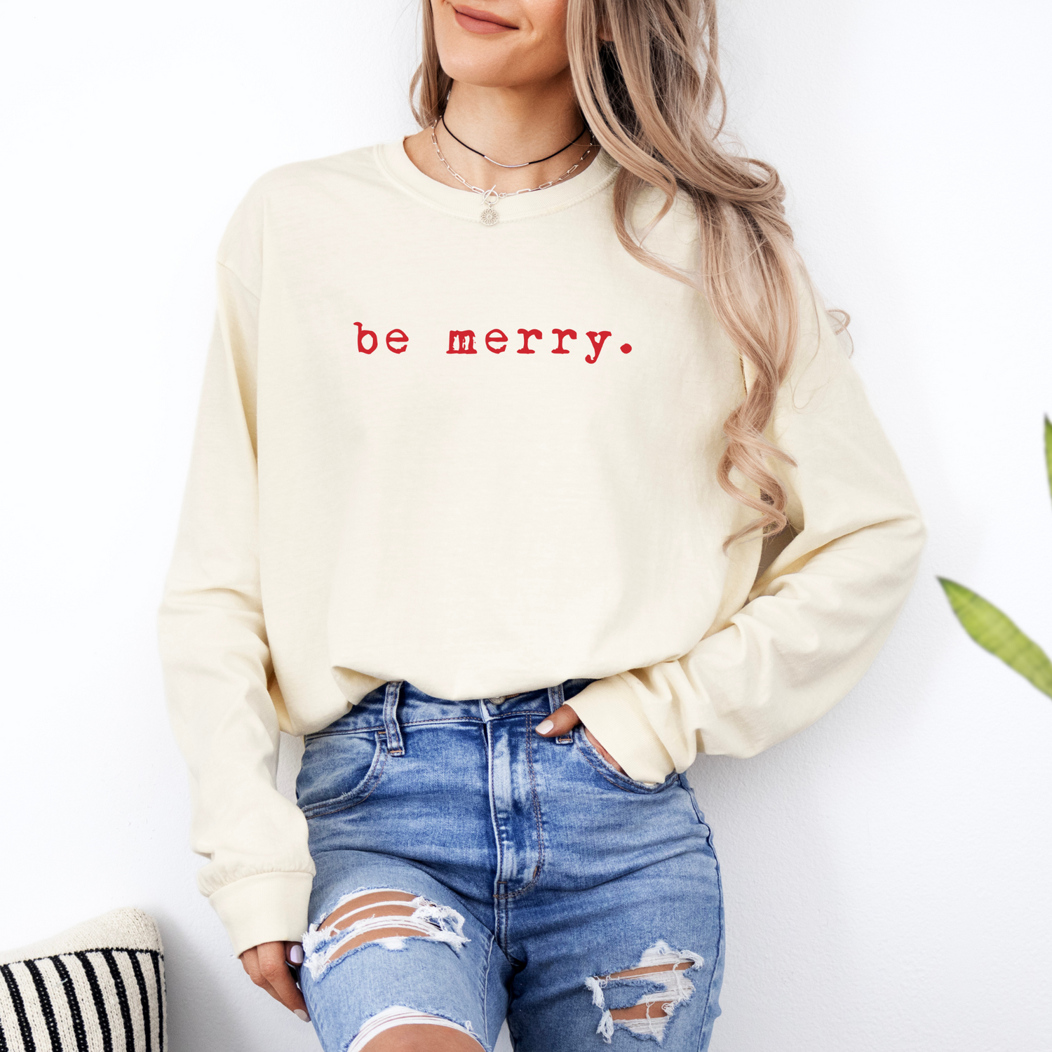 Be Merry T-shirt | Adult Long Sleeve Tee