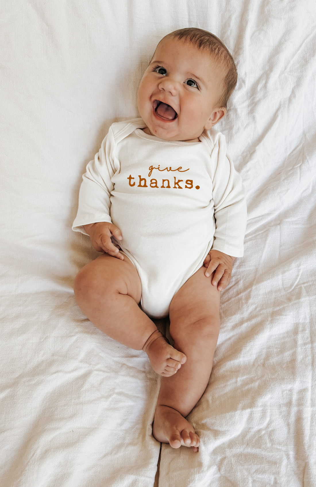 Give Thanks Organic Bodysuit Long Sleeve