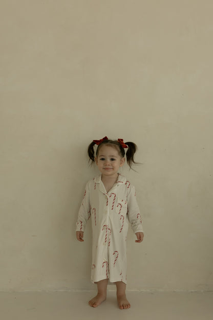 Toddler Bamboo Sleeping Dress | Candy Cane