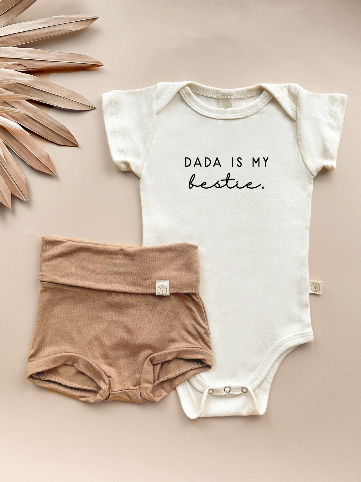 Dada is my Bestie - Bundle Clay Bloomers Outfit Set