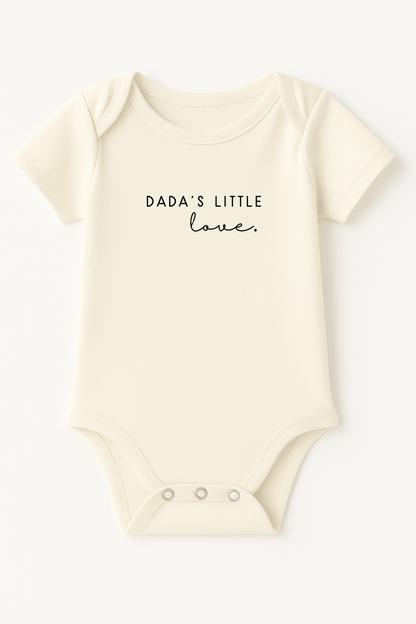 Dada's Little Love Organic Cotton Baby Bodysuit Short Sleeve