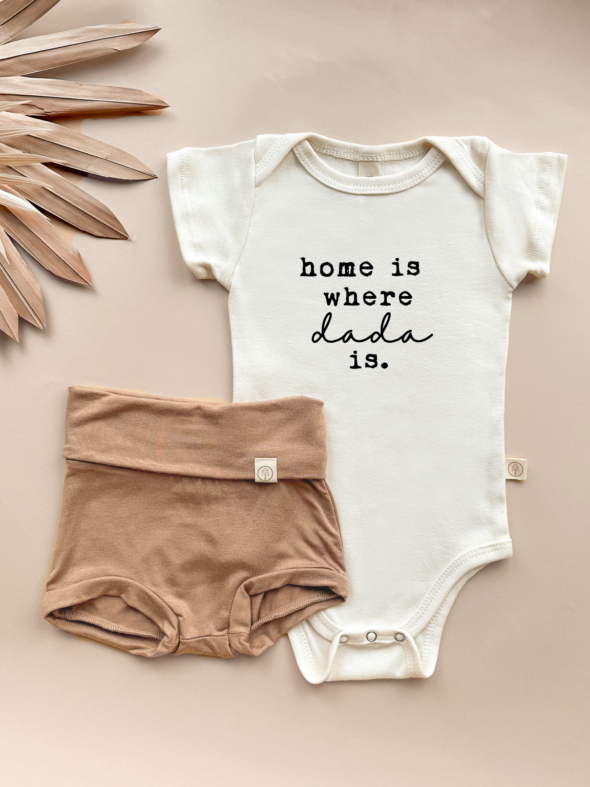 Home is Where Dada is -  Bundle Clay Bloomers Outfit Set