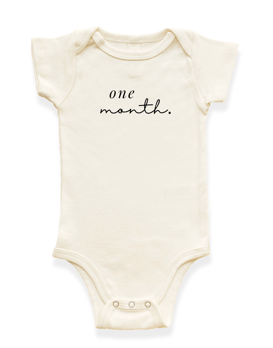 Monthly Milestones Organic Baby Bodysuit