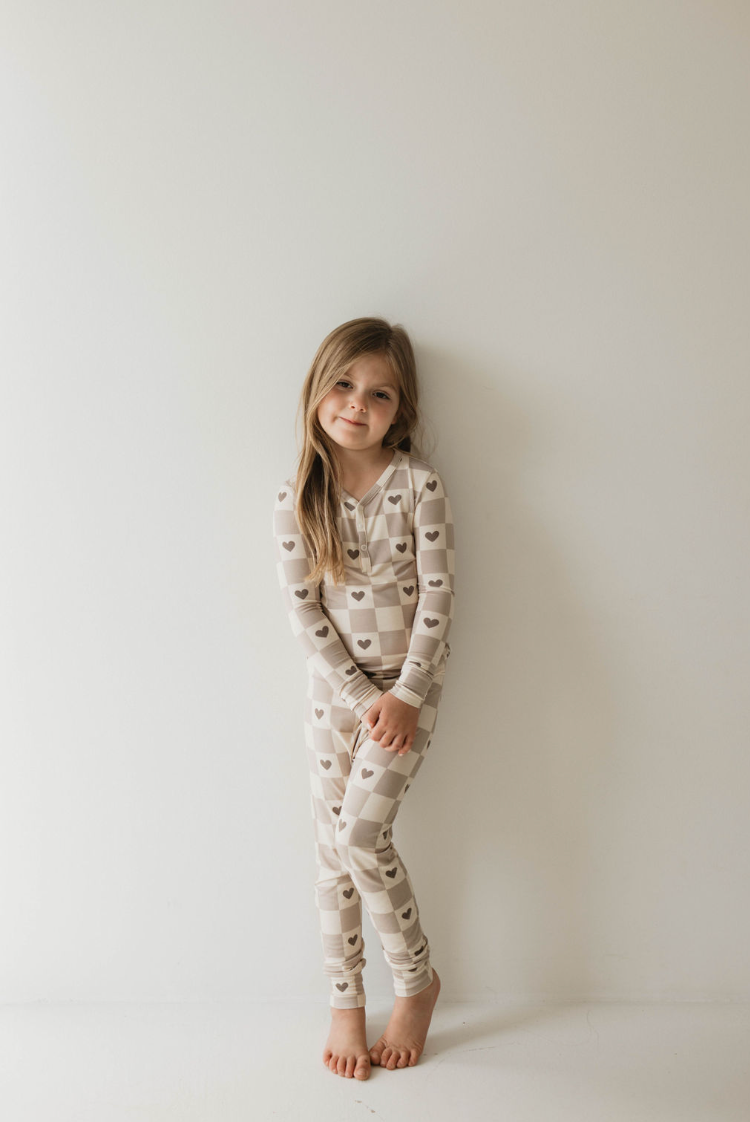 Bamboo Two Piece Pajama | Check Your Heart