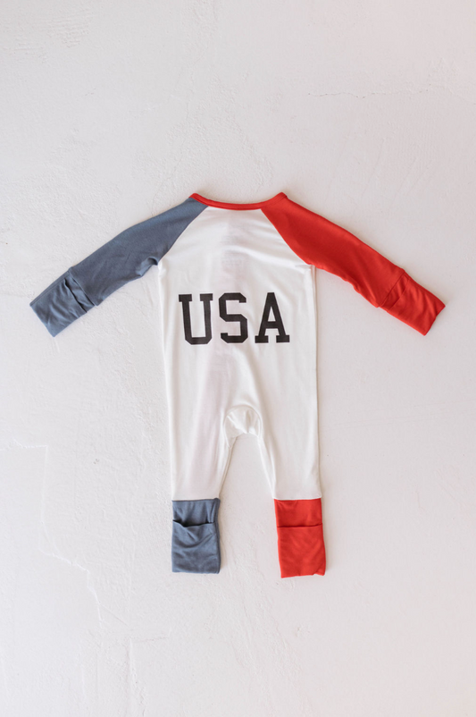Bamboo Zip Pajamas | USA, Land That I Love