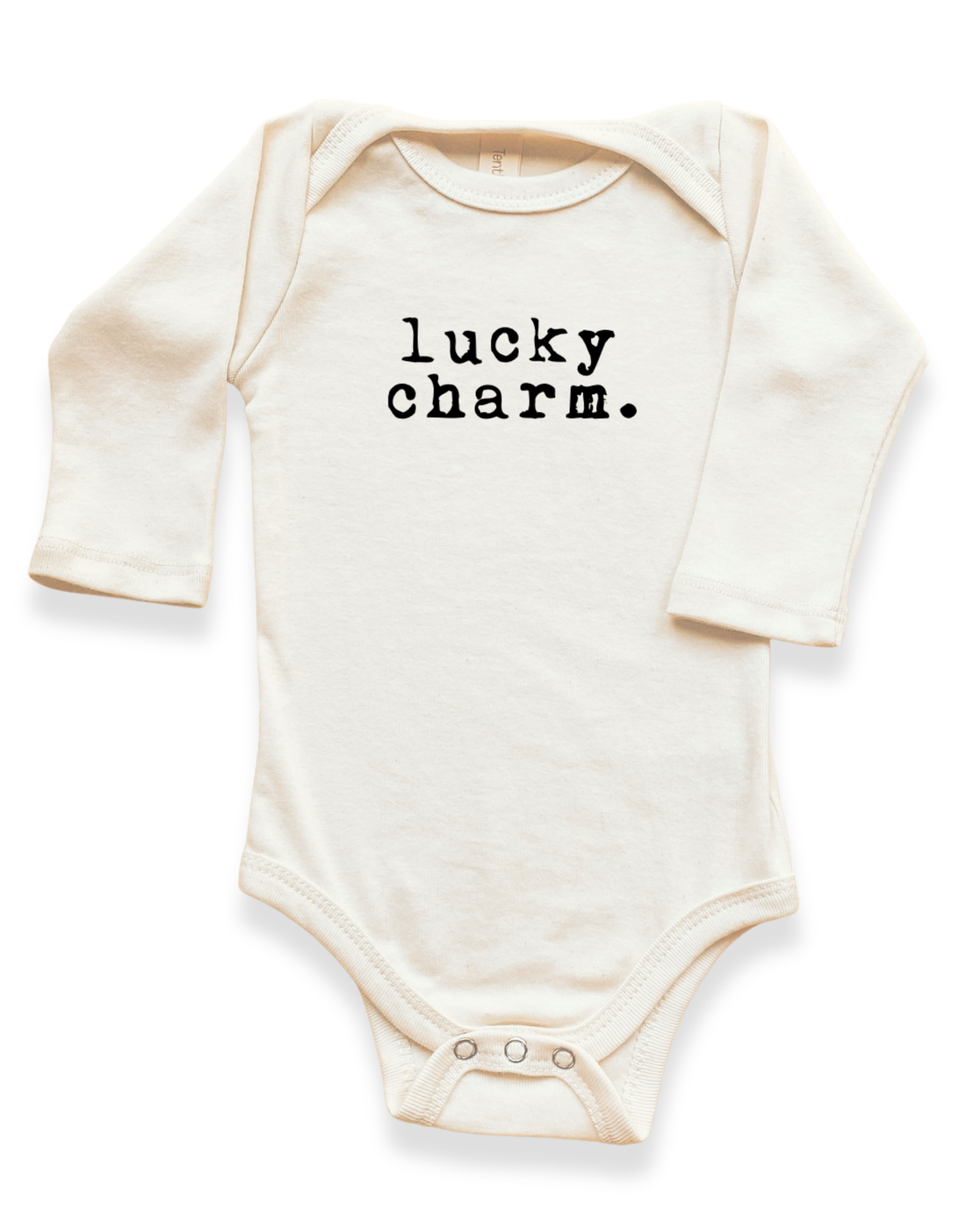 Lucky Charm Organic Baby Bodysuit Long Sleeve