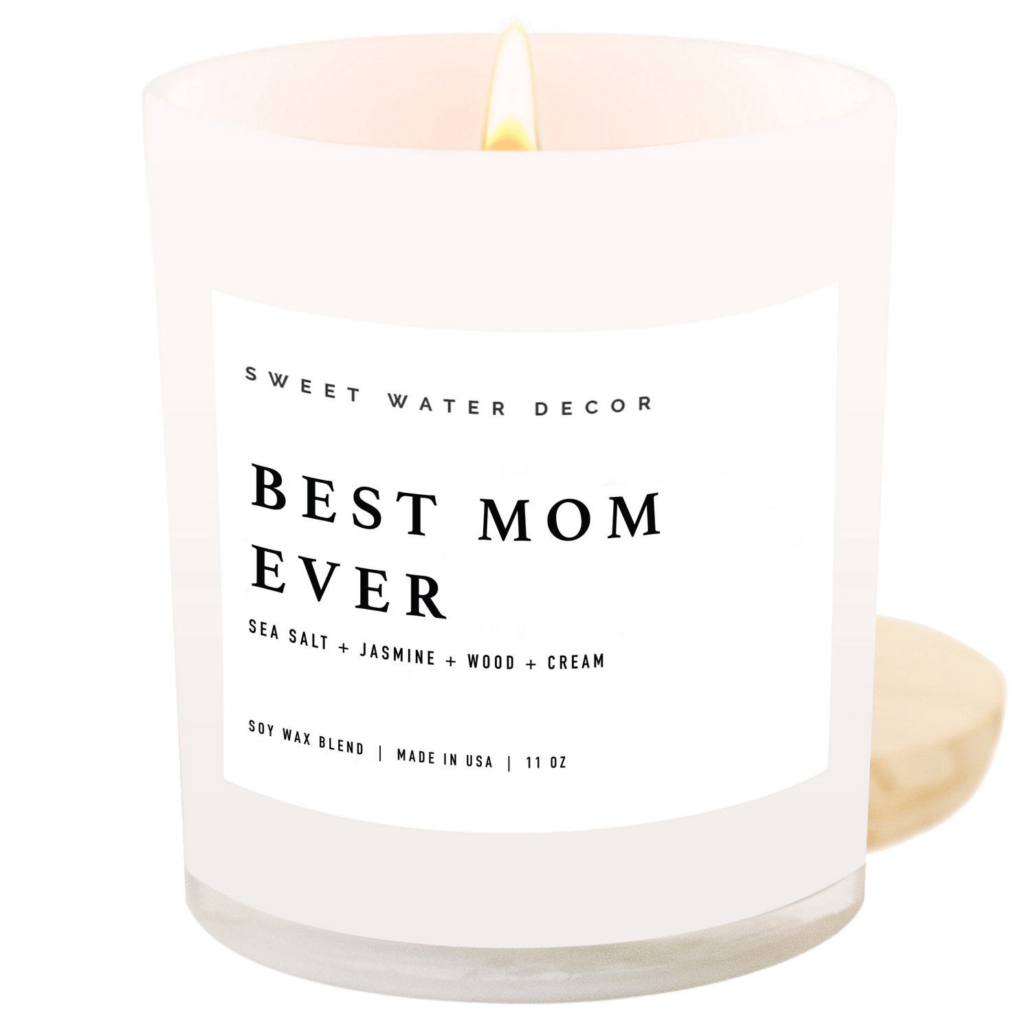 Best Mom Ever! Soy Candle - White Jar - 11 oz