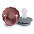 FRIGG Daisy Silicone Pacifier 2 - Pack - Tenth & Pine - FRIGG PACIFIERS - 0 - 6 months - Woodchuck/French Gray