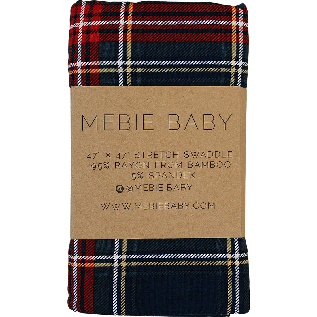 Christmas Plaid Bamboo Stretch Swaddle