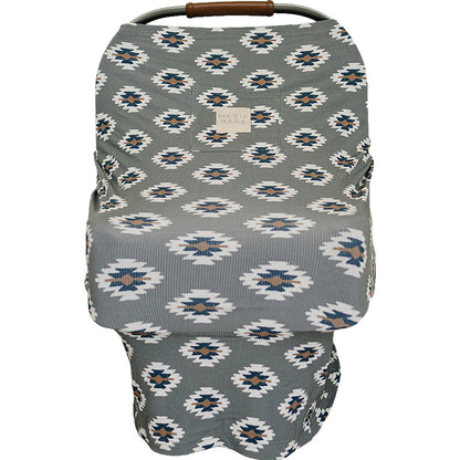 Southwest Aztec Ribbed Bamboo Multi-Use Cove