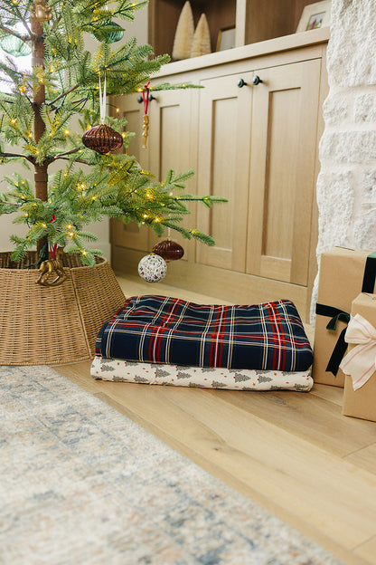 Christmas Plaid Bamboo Fleece Quilt