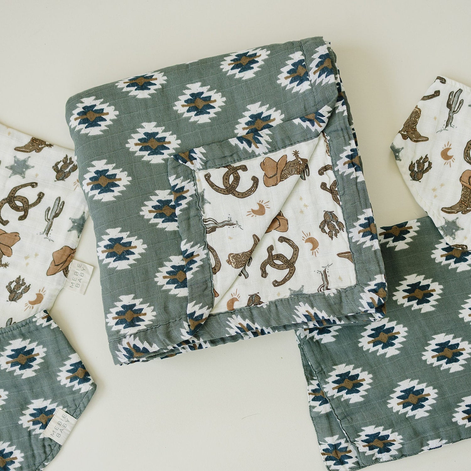 Southwest Aztec + Outlaw Cowboy Muslin Quilt