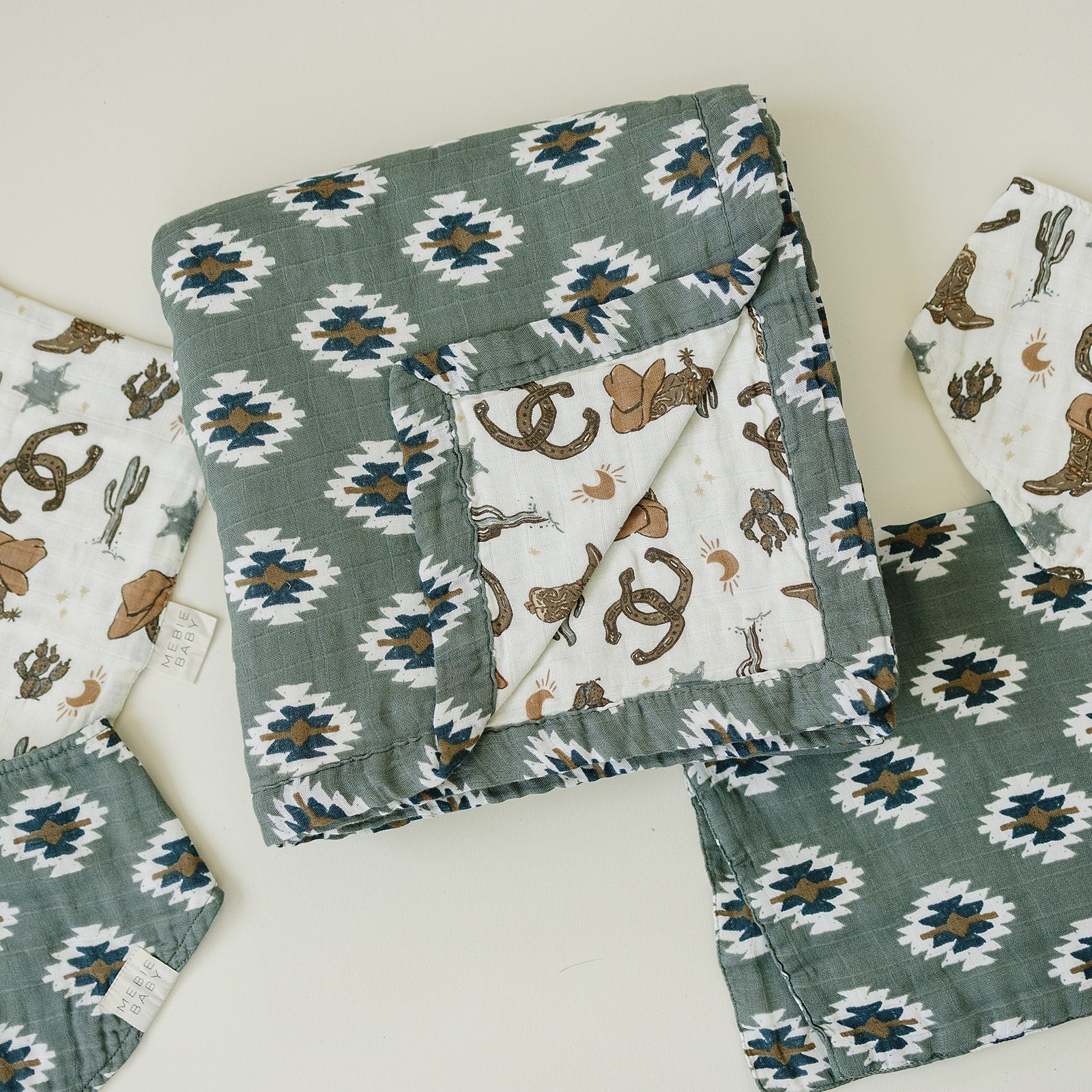 Southwest Aztec + Outlaw Cowboy Muslin Quilt