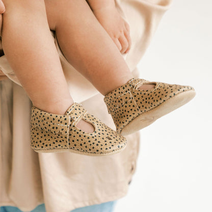 Almond Speckles Mary Jane Baby Shoe - Tenth &amp; Pine - Mary Jane - Soft Sole - 1