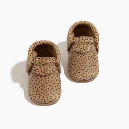 Almond Speckles Moccasin Baby Shoe - Tenth &amp; Pine - Moccasin - Soft Sole - 1