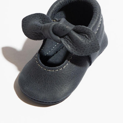 Alta Knotted Bow Baby Shoe - Tenth &amp; Pine - Knotted Bow Mocc - Soft Sole - Newborn