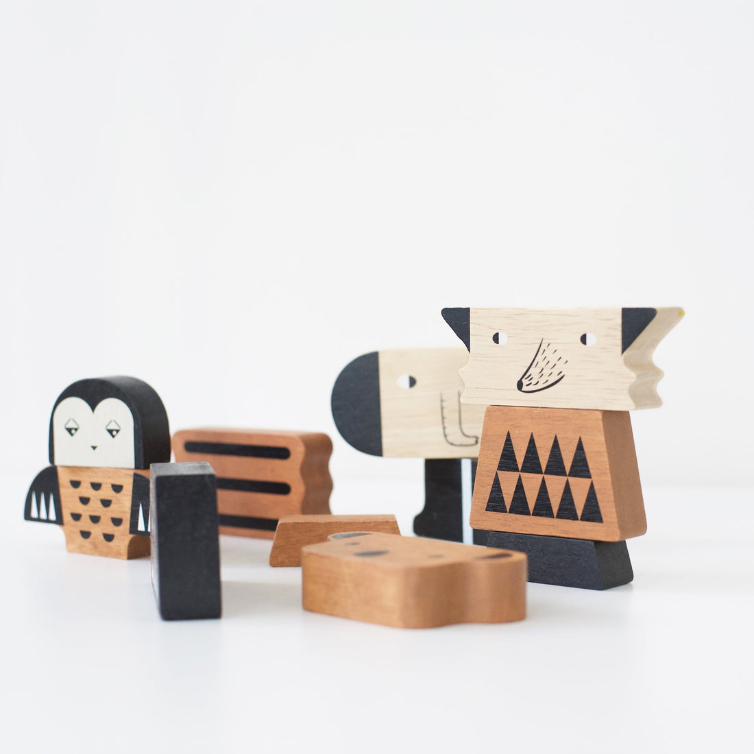 Animal Tower Wooden Toy - Tenth &amp; Pine - Wooden Toys - 