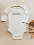 Baby Bestie Graphic Long Sleeve Organic Bodysuit - Tenth & Pine - Long Sleeve Onesie - 0 - 3M