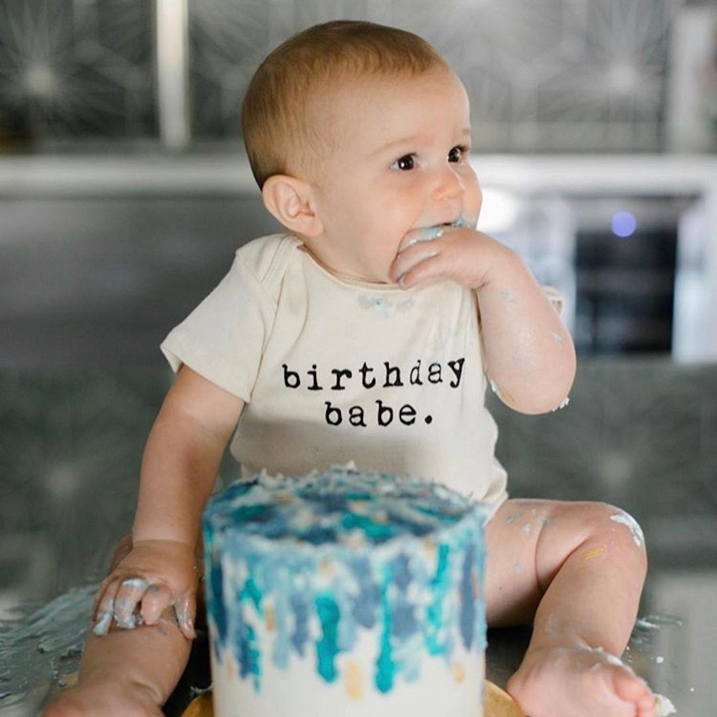 Baby birthday babe. Organic Cotton Bodysuit - Tenth & Pine - Bodysuits - 0 - 3 M