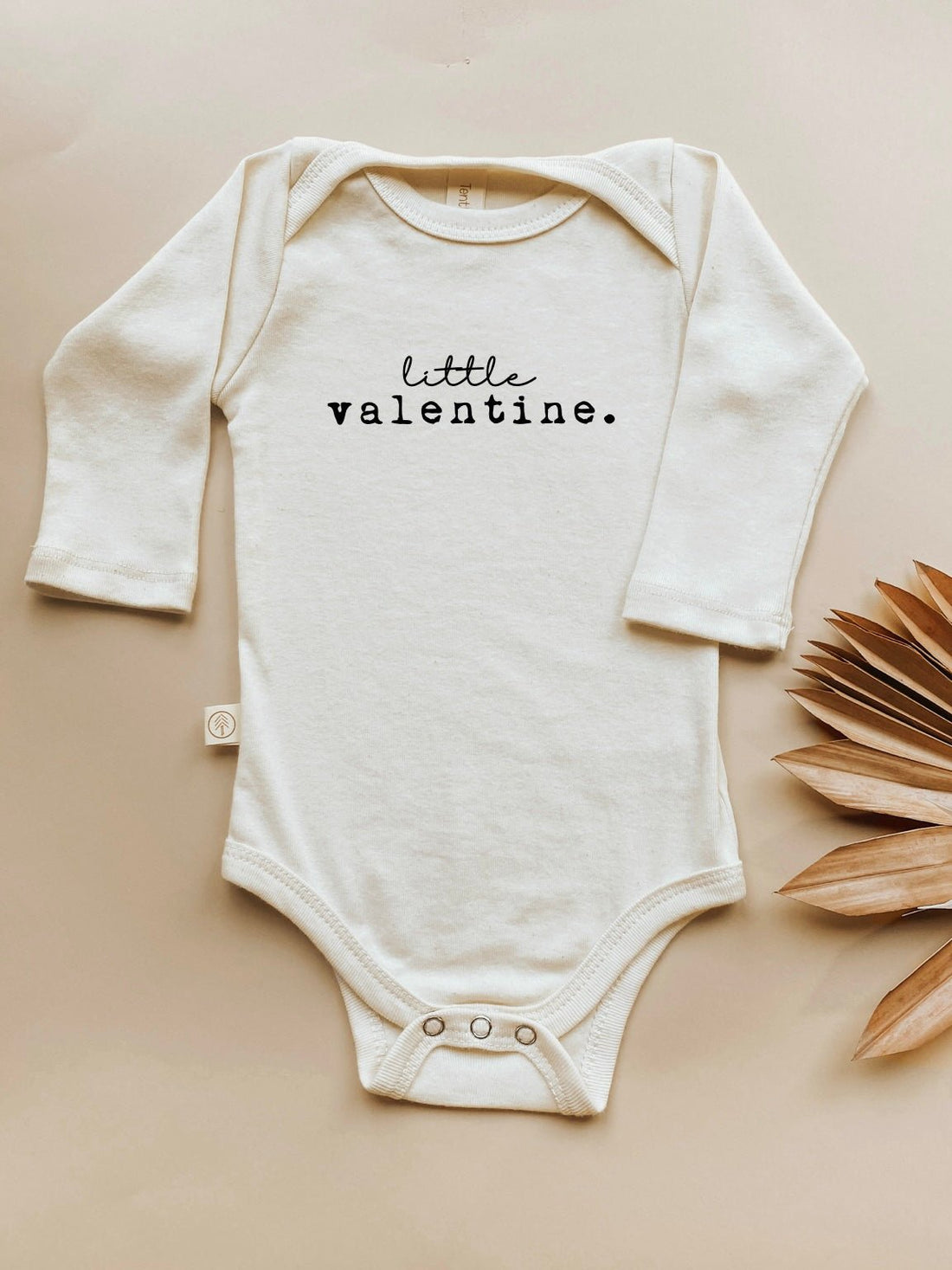 Baby Little Valentine Long - Sleeve Organic Cotton Bodysuit - Tenth &amp; Pine - Long Sleeve Onesie