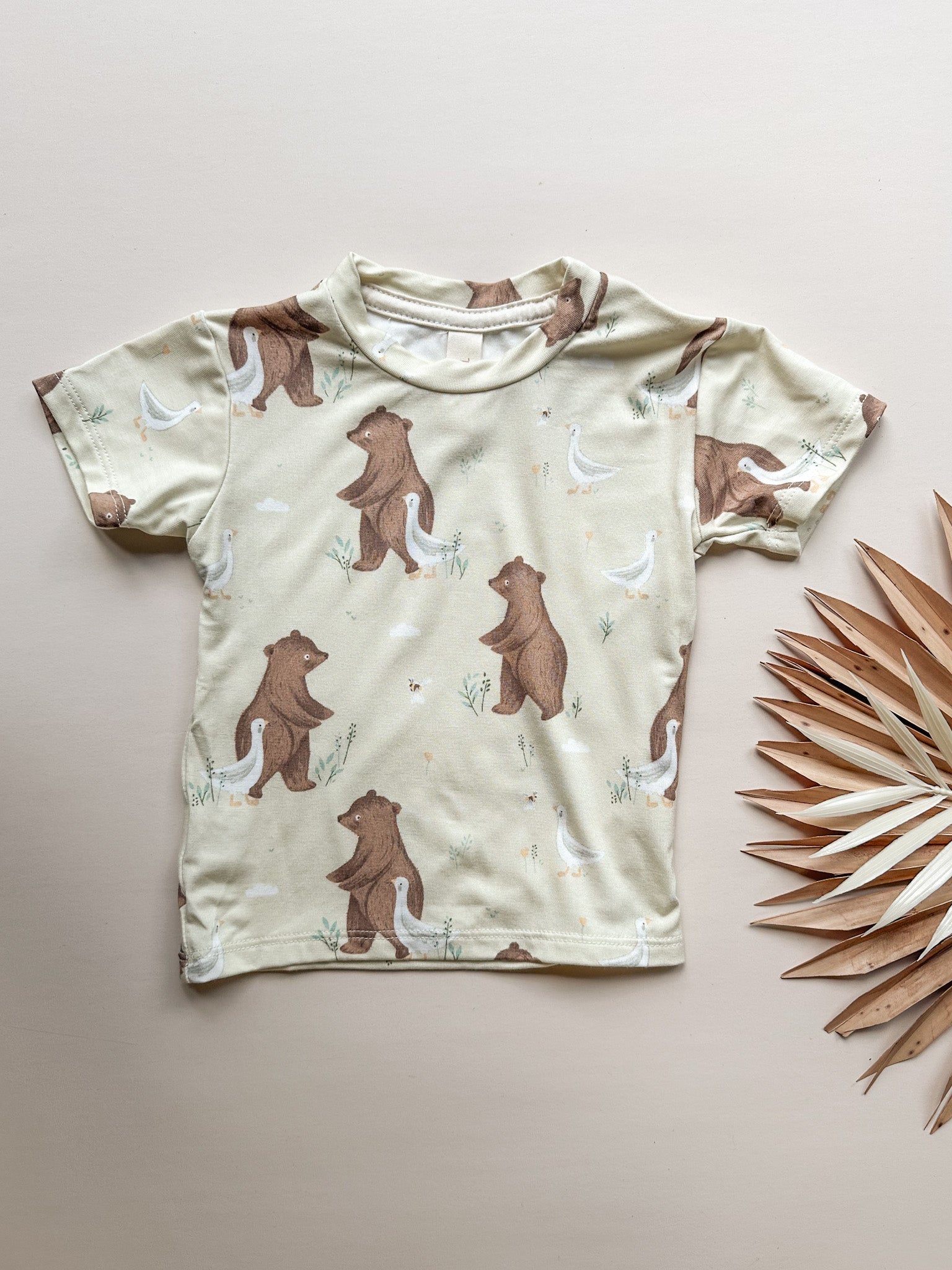 Baby Short Sleeve Essential Tee | Bear and Duck | Luxury Bamboo - Tenth &amp; Pine - Bamboo Tee