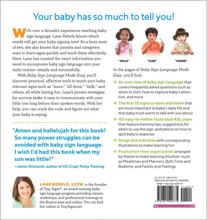 Baby Sign Language Made Easy: 101 Signs to Start Communicating with Your Child Now (Spiral Bound) - Tenth & Pine - Spiral Bound - Lay it Flat Publishing Group