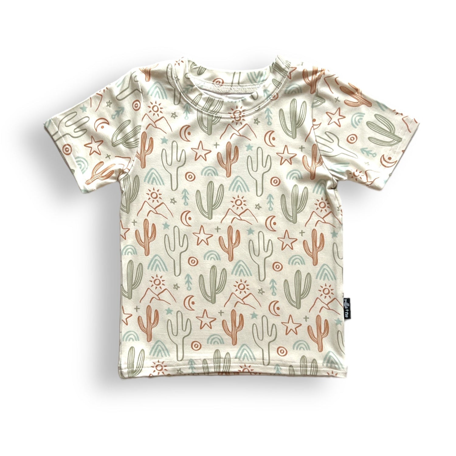 BAMBOO BASIC TEE - Cactus - Tenth &amp; Pine - basic tee - 0/6m