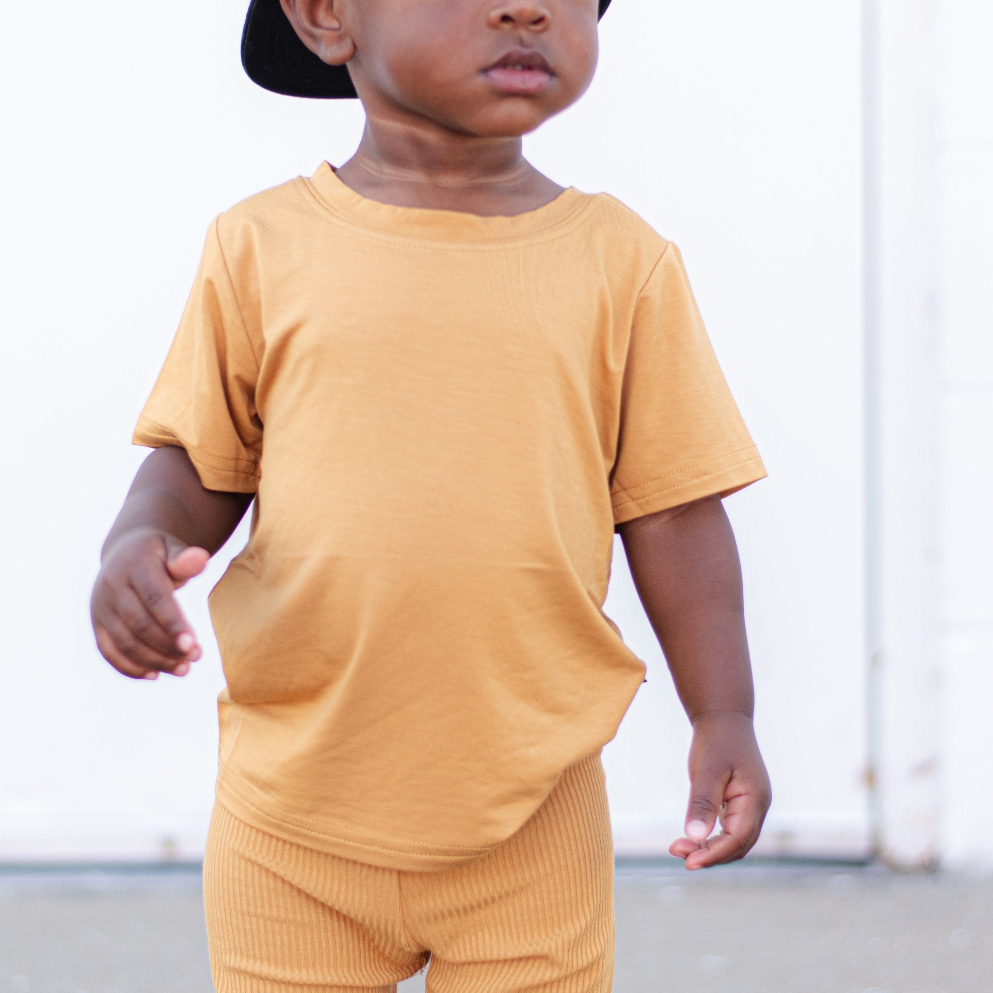 BAMBOO BASIC TEE - Honey Mustard - Tenth &amp; Pine - basic tee - 0/6m