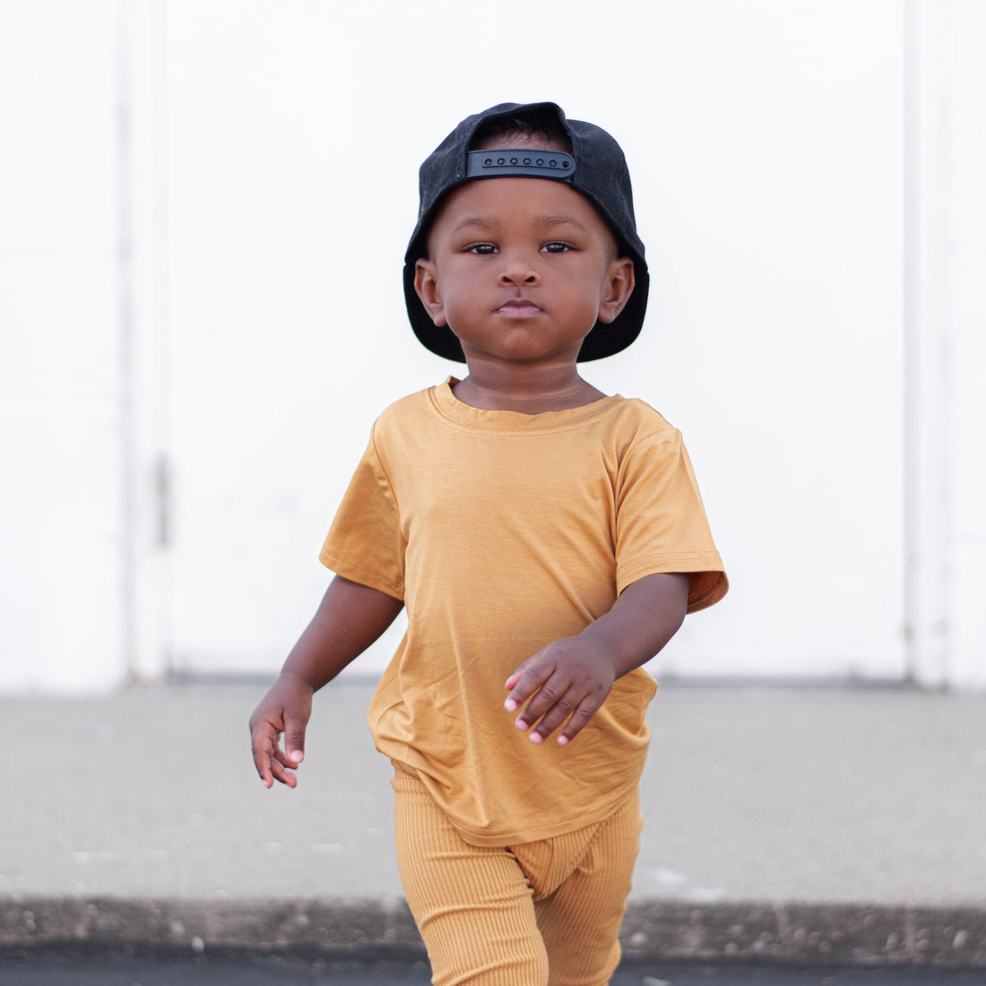 BAMBOO BASIC TEE - Honey Mustard - Tenth & Pine - basic tee - 0/6m