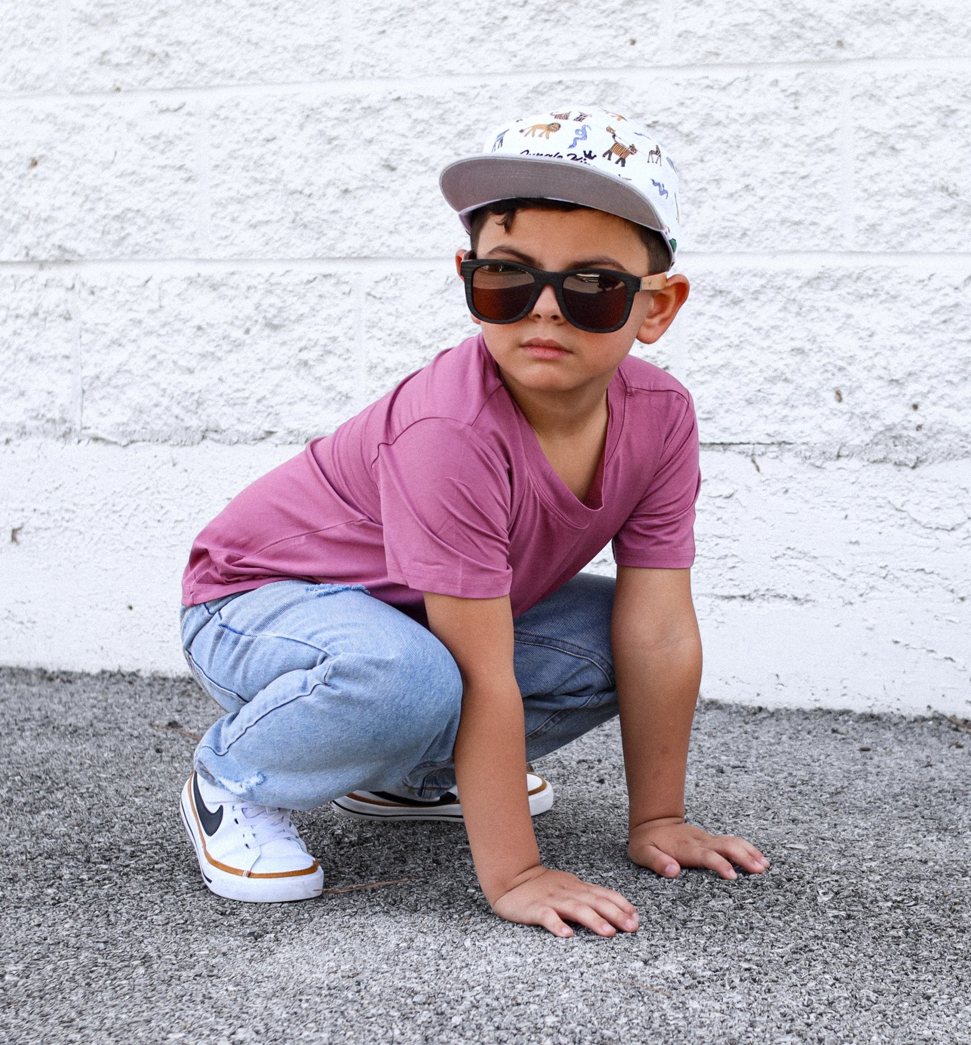 BAMBOO BASIC TEE - Mauve - Tenth &amp; Pine - basic tee - 0/6m