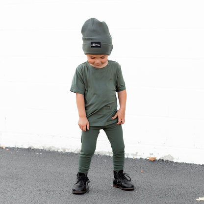 BAMBOO BASIC TEE - Moss - Tenth &amp; Pine - basic tee - 0/6m