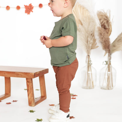 BAMBOO BASIC TEE - Moss - Tenth &amp; Pine - basic tee - 0/6m