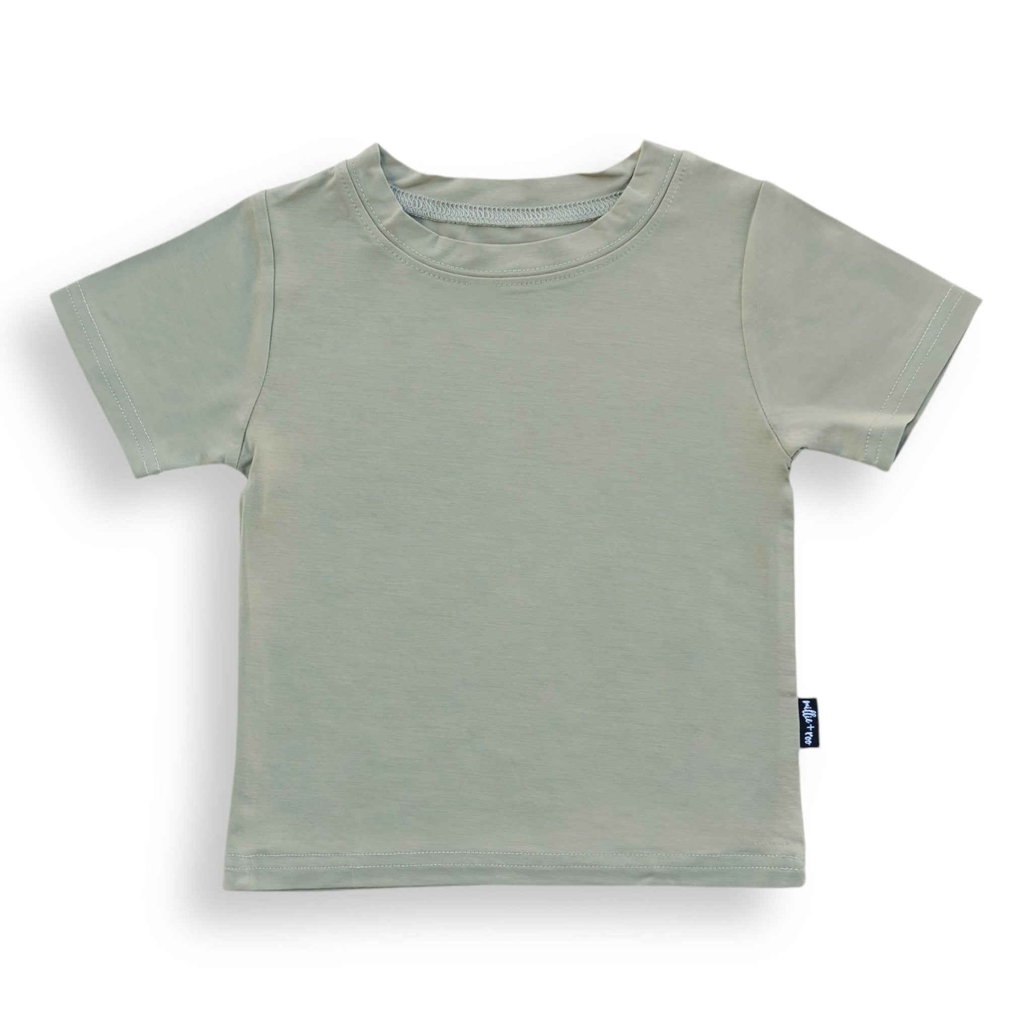 BAMBOO BASIC TEE - Mushroom - Tenth &amp; Pine - basic tee - 0/6m