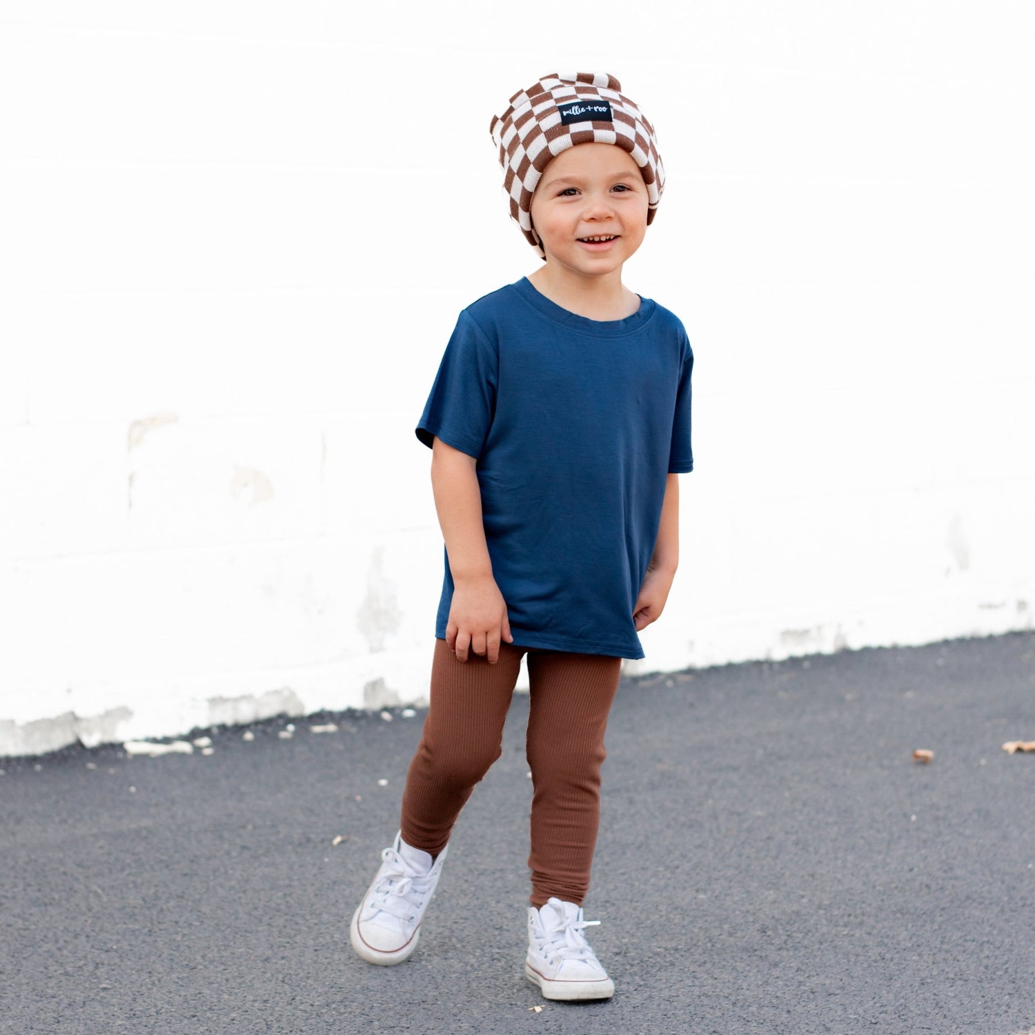 BAMBOO BASIC TEE - Navy - Tenth &amp; Pine - basic tee - 0/6m