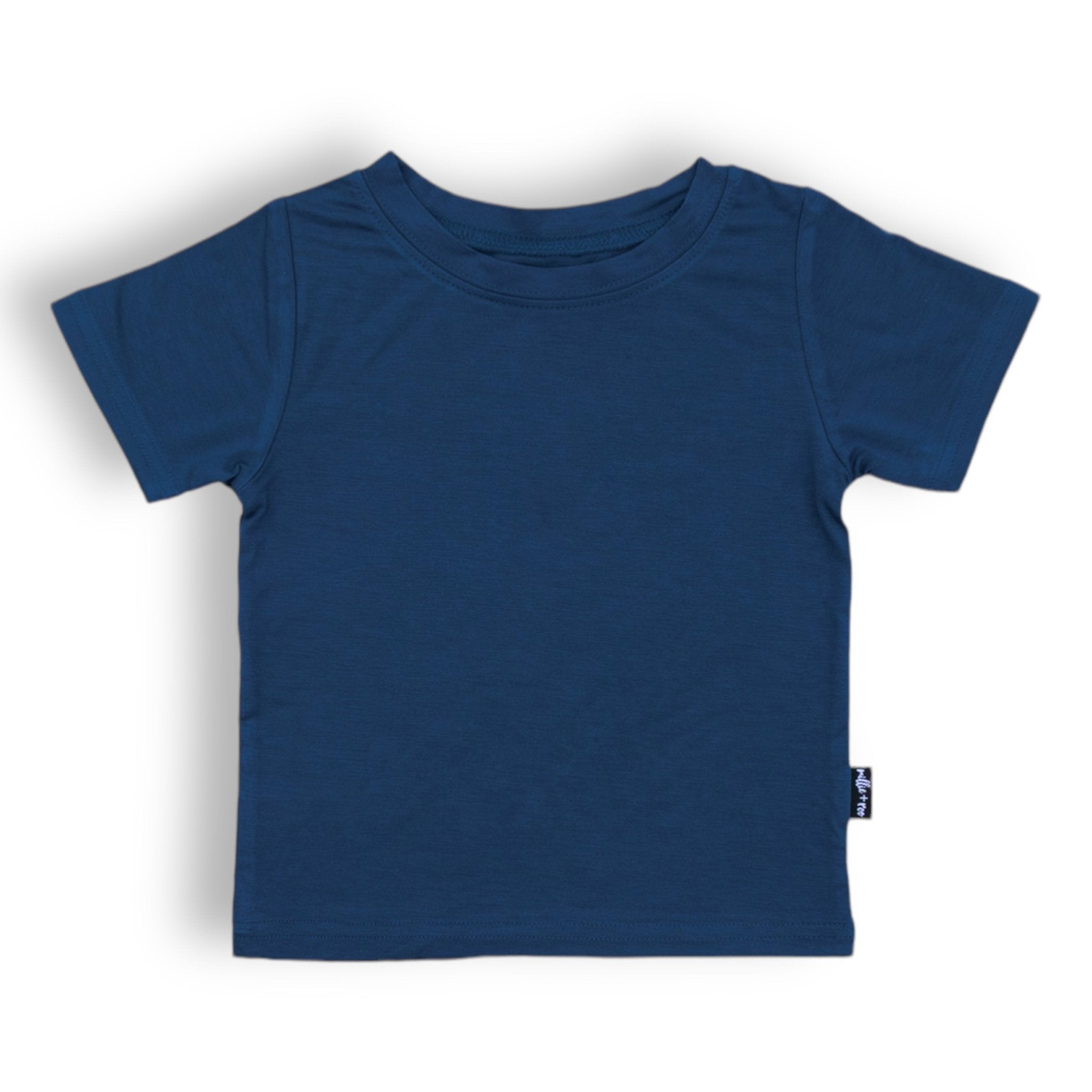 BAMBOO BASIC TEE - Navy - Tenth &amp; Pine - basic tee - 0/6m