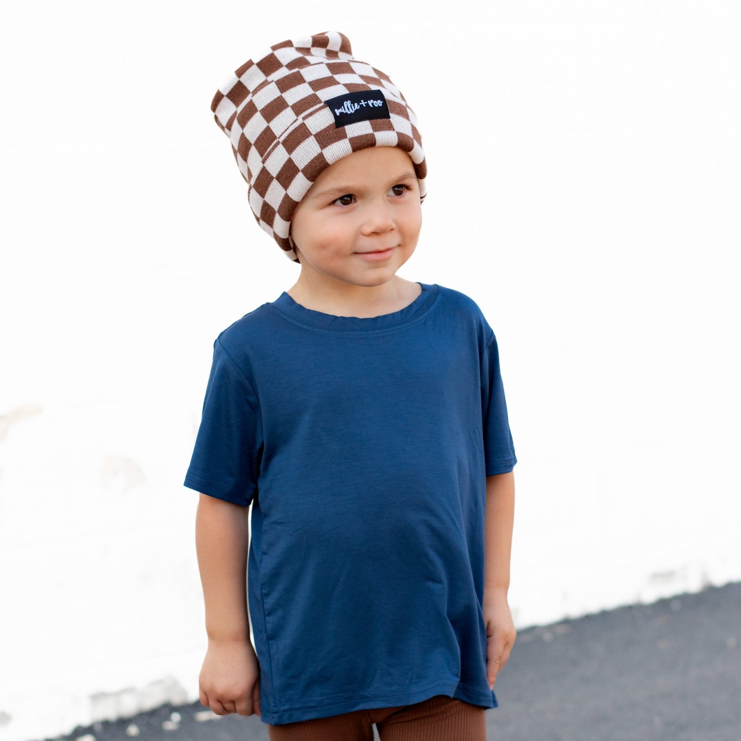 BAMBOO BASIC TEE - Navy - Tenth &amp; Pine - basic tee - 0/6m