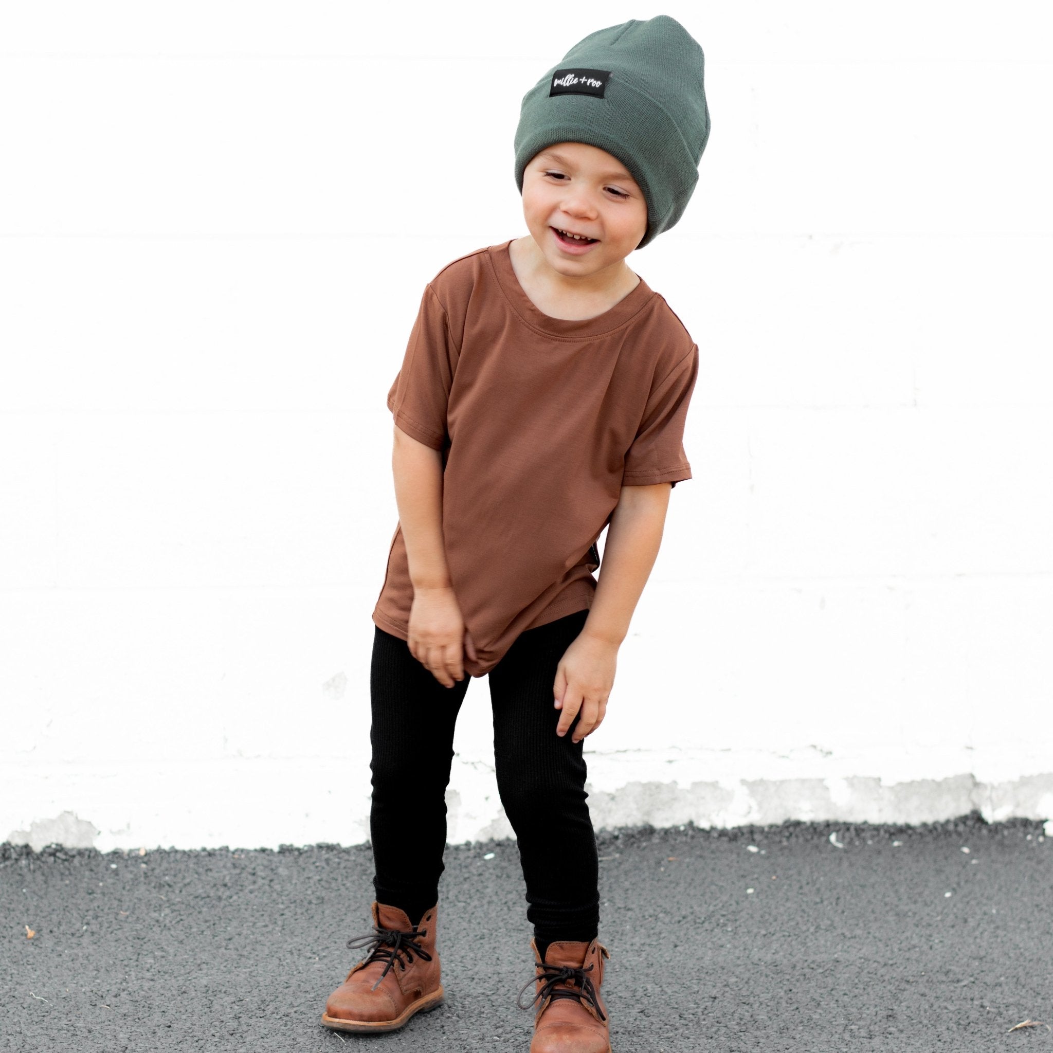 BAMBOO BASIC TEE - Sienna - Tenth &amp; Pine - basic tee - 0/6m