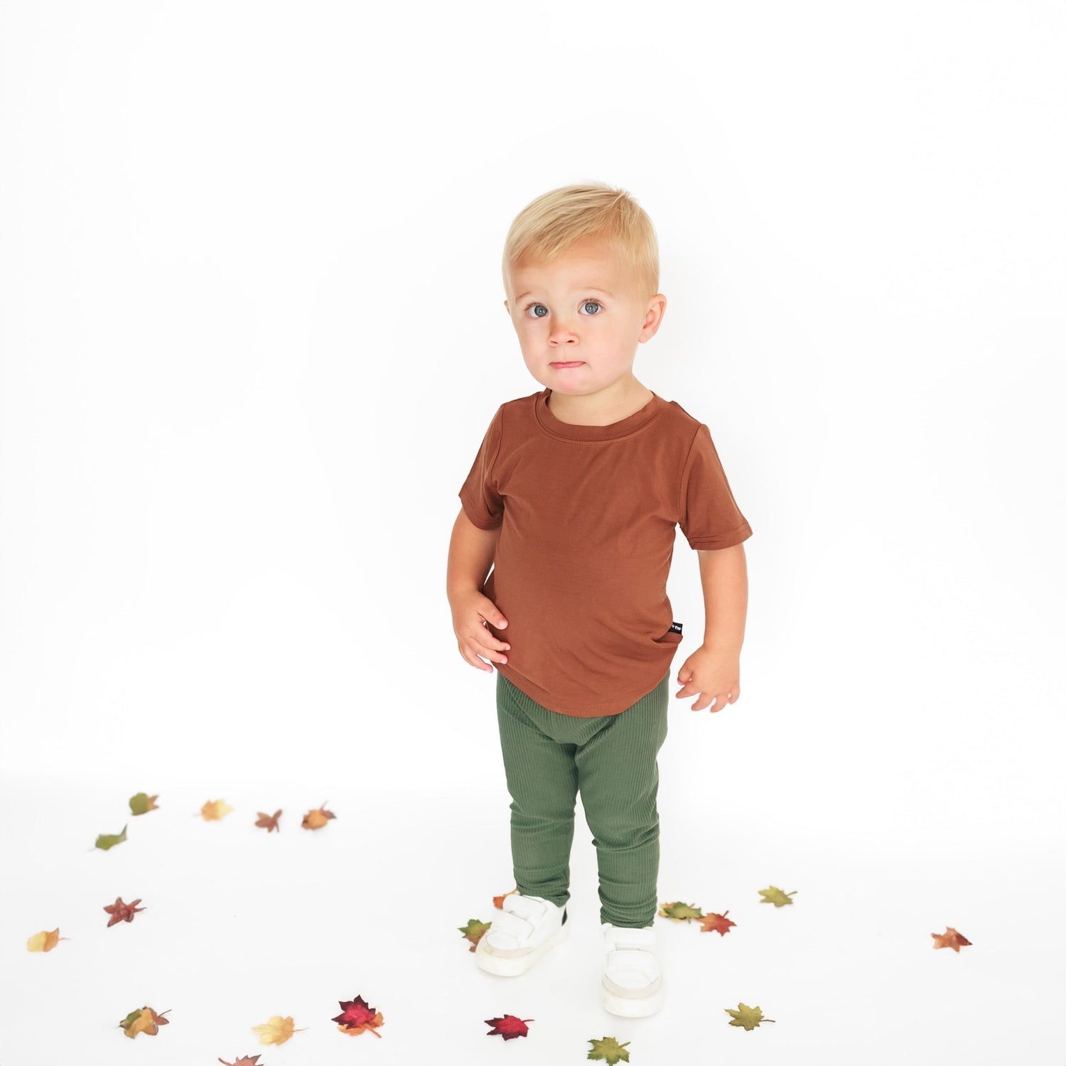 BAMBOO BASIC TEE - Sienna - Tenth &amp; Pine - basic tee - 0/6m