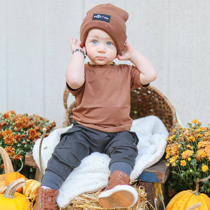 BAMBOO BASIC TEE - Sienna - Tenth &amp; Pine - basic tee - 0/6m