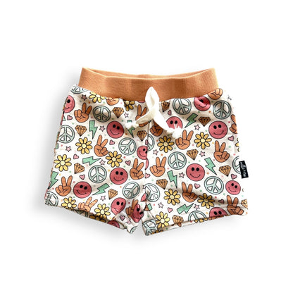 BAMBOO JOGGER SHORTS - Groovy Summer - Tenth &amp; Pine - jogger shorts - 0/6M