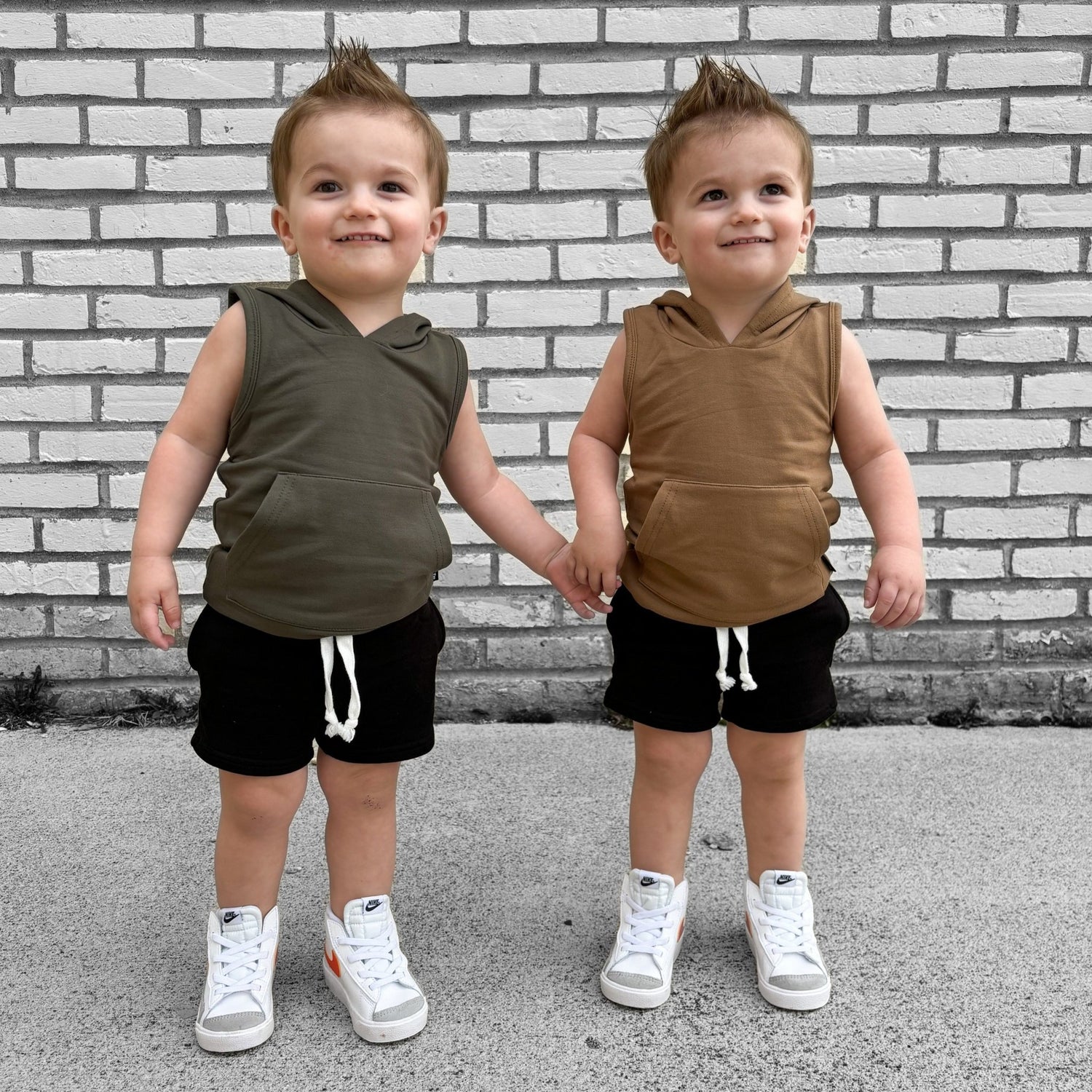 BAMBOO JOGGER SHORTS - Midnight Black - Tenth &amp; Pine - jogger shorts - 0/6M