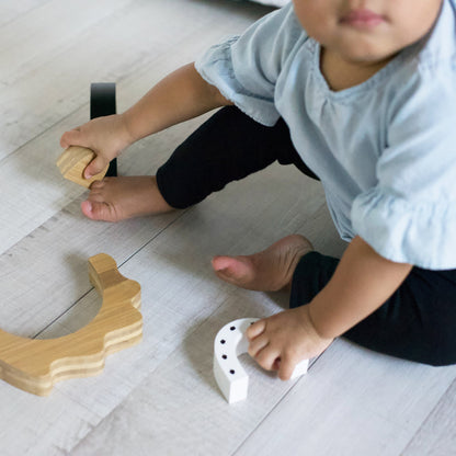 Bamboo Nesting Hedgehog Wooden Toy - Tenth &amp; Pine - Wooden Toys - 