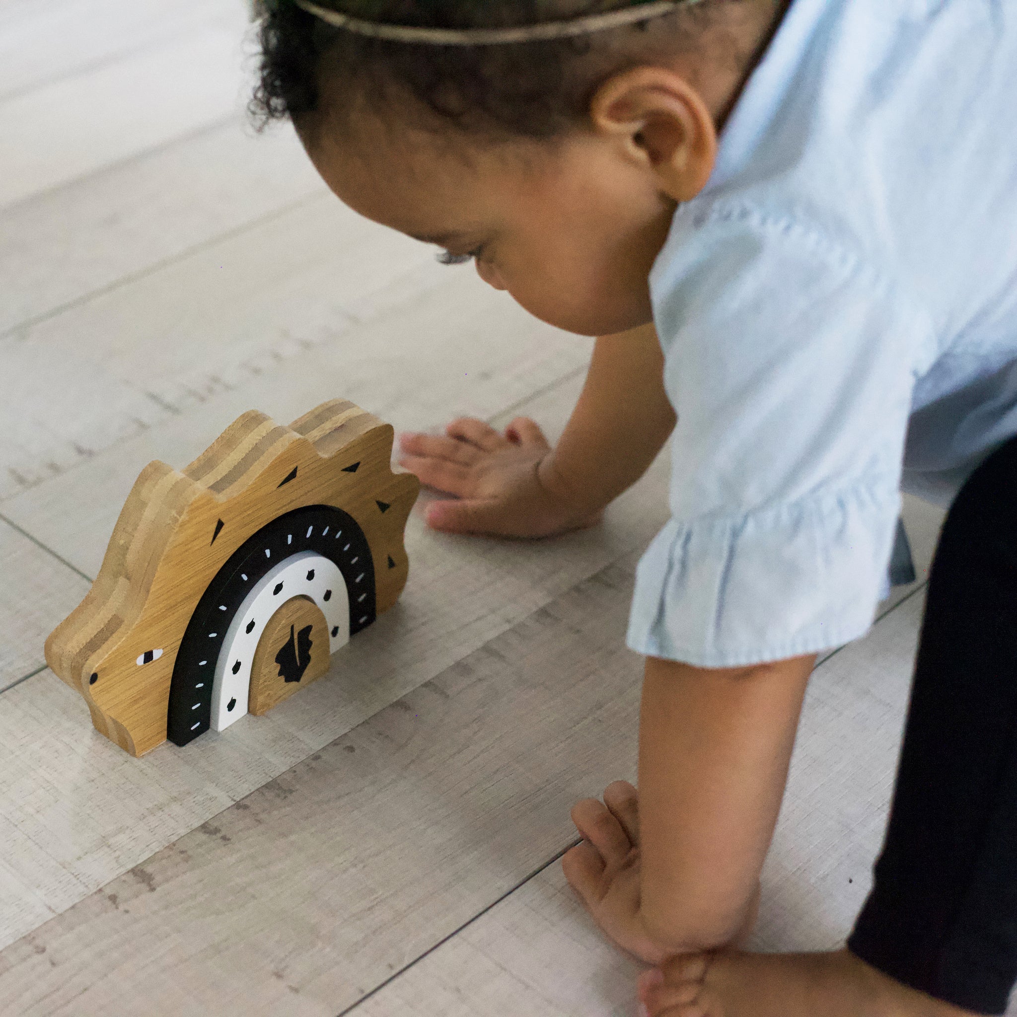 Bamboo Nesting Hedgehog Wooden Toy - Tenth &amp; Pine - Wooden Toys - 