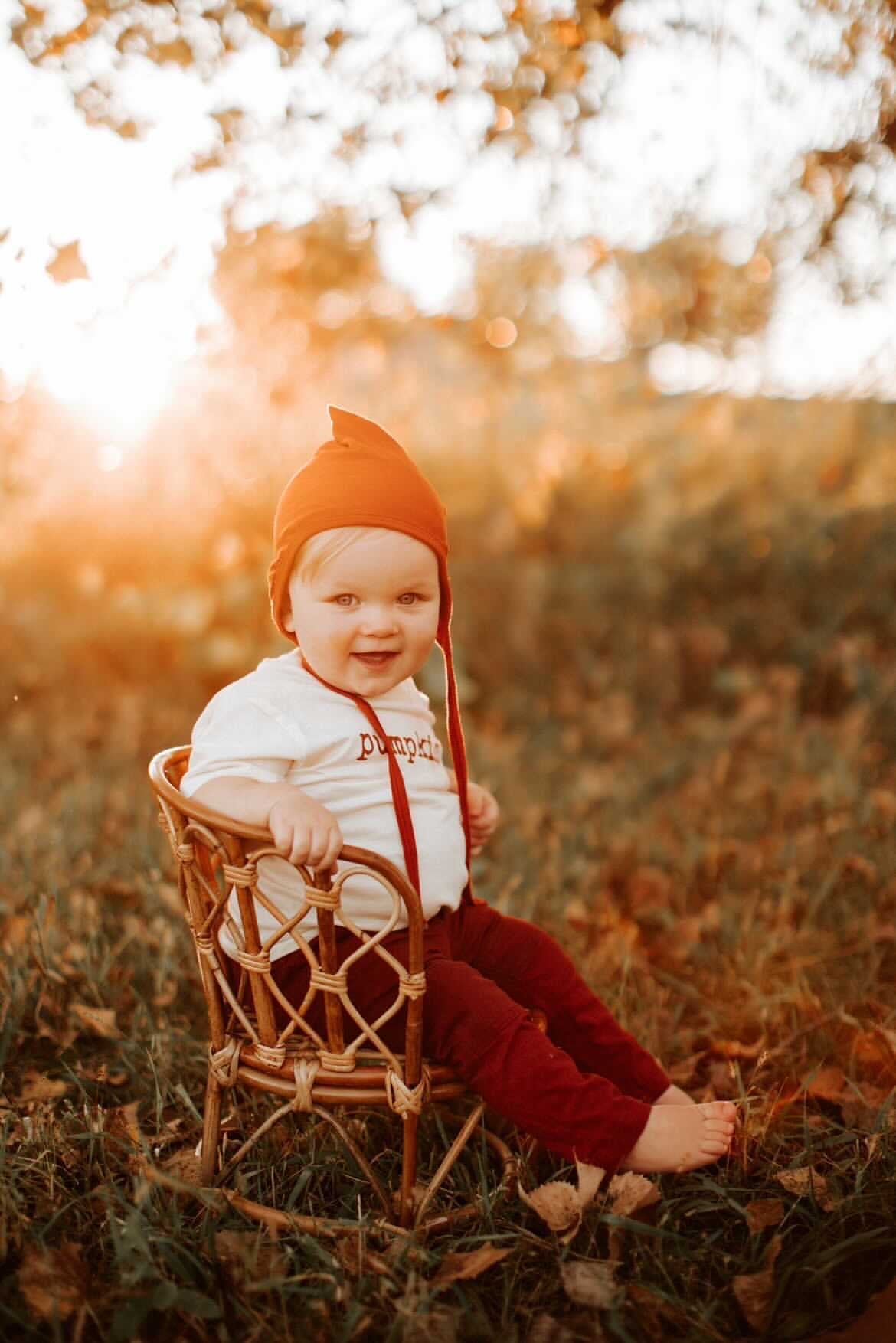 Bamboo Pixie Bonnet - Rust - Tenth &amp; Pine - Pixie Bonnet